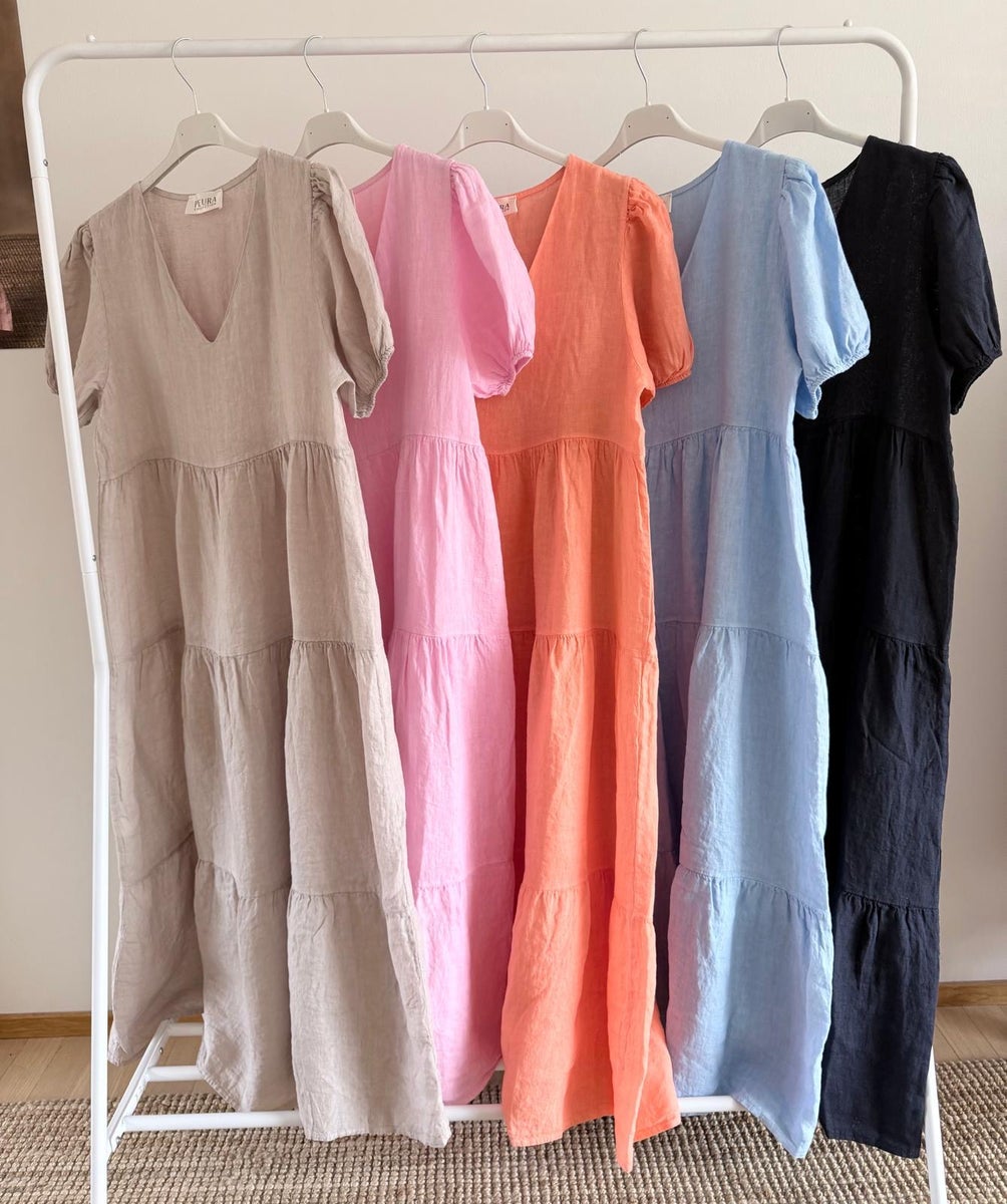 Peura Collection pellavamekko, eri värejä