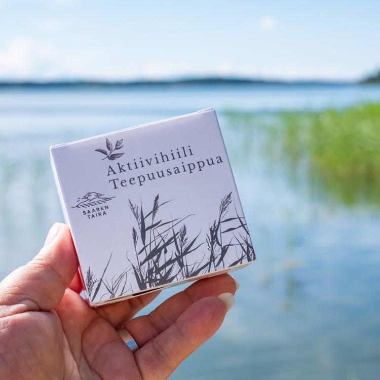 Saaren Taika- aktiivihiili teepuusaippua