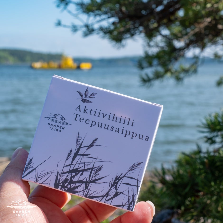 Saaren Taika- aktiivihiili teepuusaippua