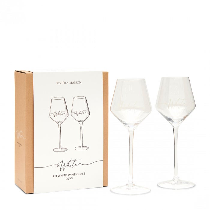 Riviera Maison white wine glass 2pcs