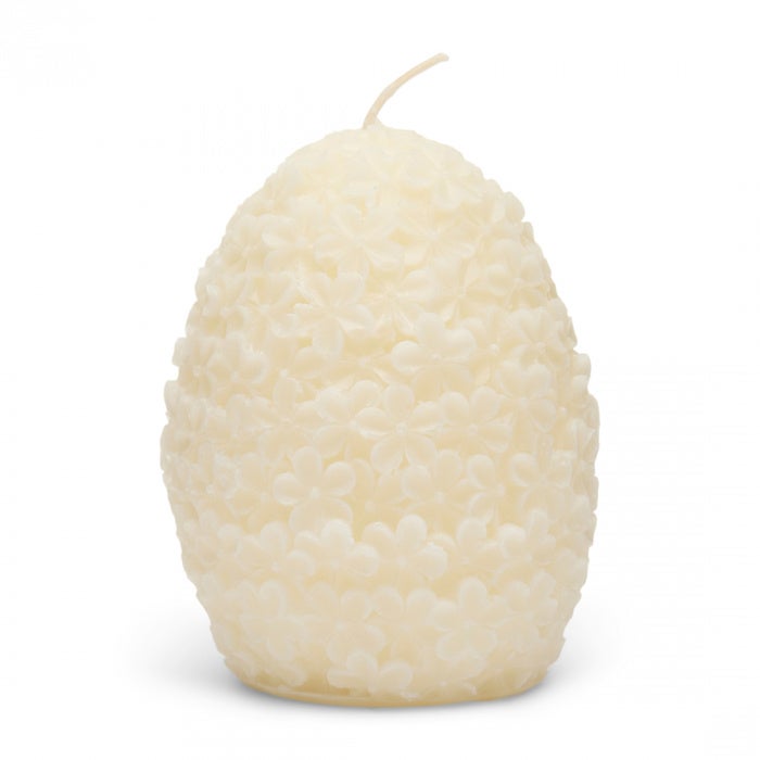 Riviera Maison flowers candle, white