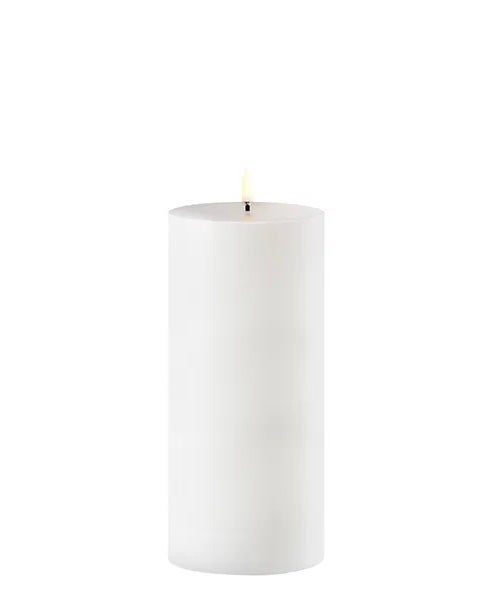 Uyuni led-ulkokynttilä, 8.4x20cm, white