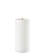 Uyuni led-ulkokynttilä, 8.4x20cm, white