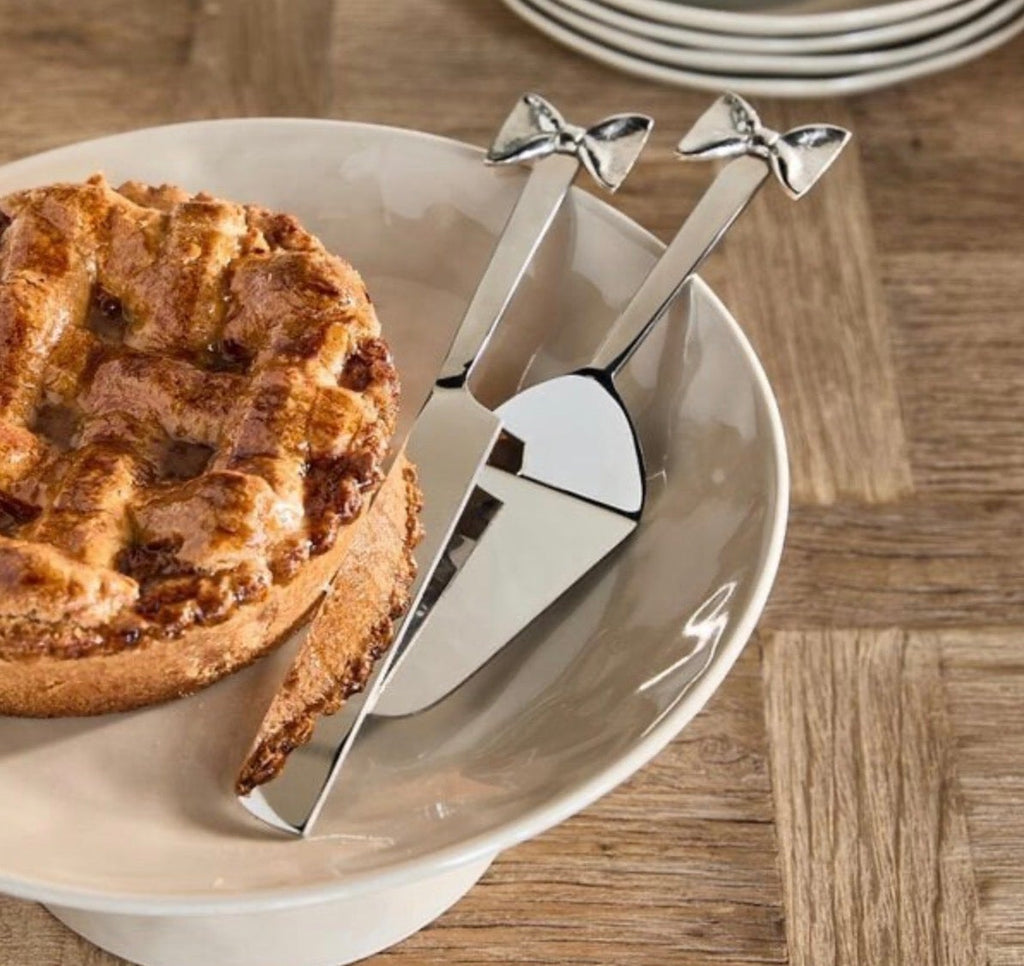 Riviera Maison cake serving set, classic bow