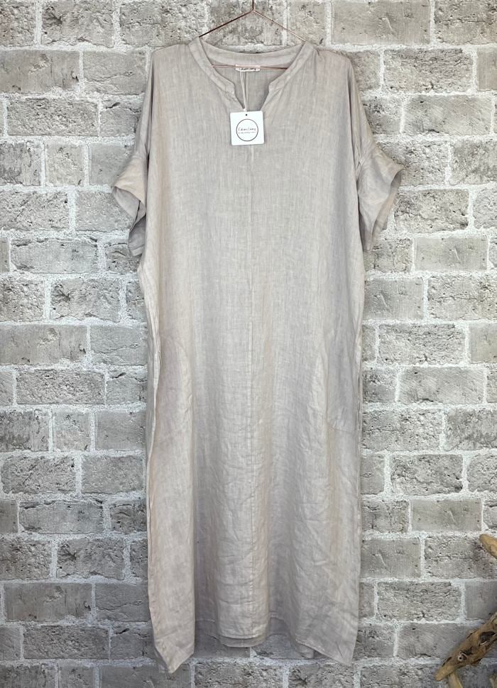 Cabana Living Erantis pellavamekko, beige