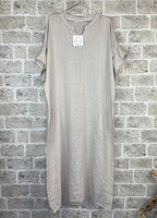 Cabana Living Erantis pellavamekko, beige