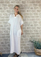 Cabana Living Erantis pellavamekko, beige