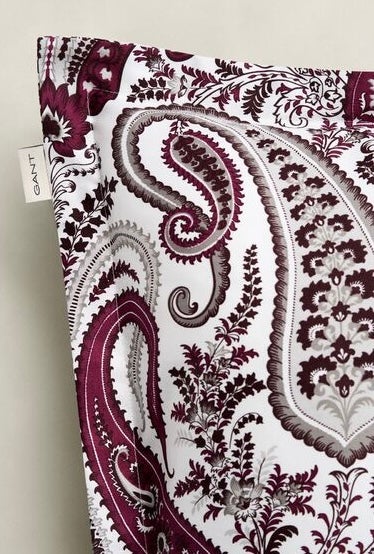 Gant Key west paisley pillowcase, 50x60cm, Vibrant burgundy
