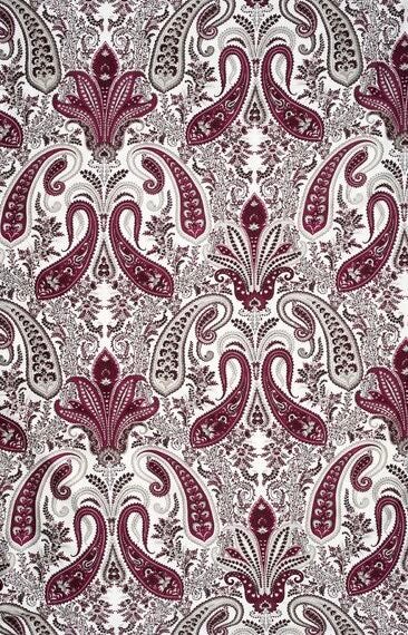 Gant Key west paisley duvet, 150x210cm, Vibrant burgundy