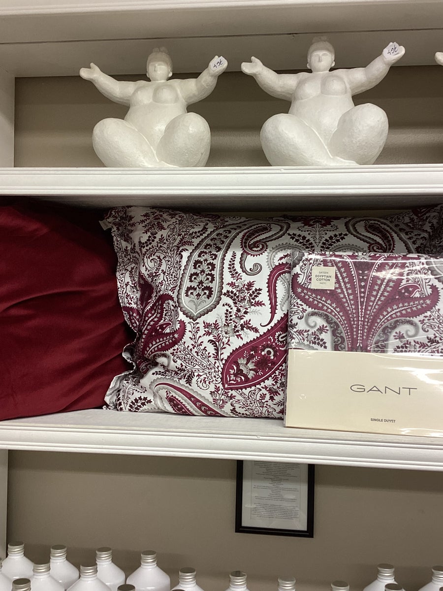 Gant Key west paisley pillowcase, 50x60cm, Vibrant burgundy