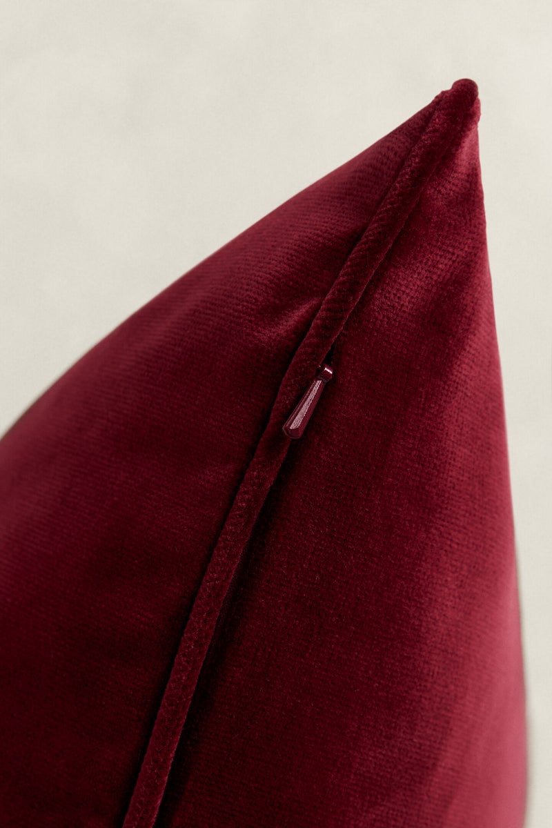 Gant velvet-tyynynpäällinen, 50x50cm, Vibrant burgundy