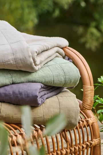 Ib Laursen Vintage quilt torkkupeite, ash grey