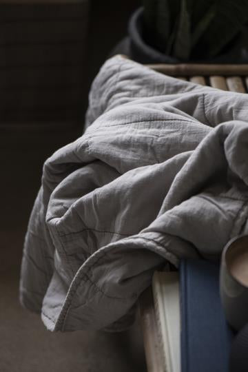 Ib Laursen Vintage quilt torkkupeite, ash grey