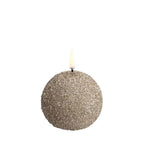 Uyuni led-kynttilä glitterpallo, shamppanja