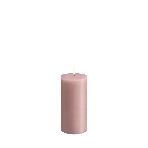Uyuni Lighting led-pöytäkynttilä, rose powder, 7.8x15.2cm