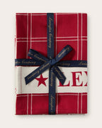 Lexington cotton jaquard kitchen towel- keittiöpyyhesetti, red/White