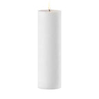 Uyuni led-ulkokynttilä, 12x40cm, white