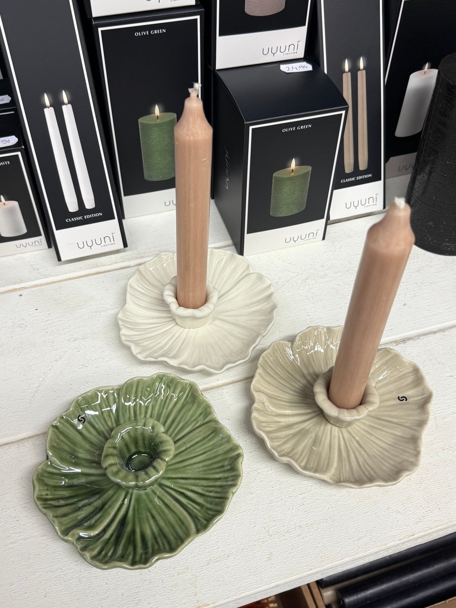 Storefactory Botanik kynttilänjalka, vihreä