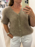 Amanda B Mohairneuletakki Saga, beige