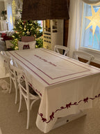 Riviera Maison Christmas wishes table cloth- pöytäliina, 270x150
