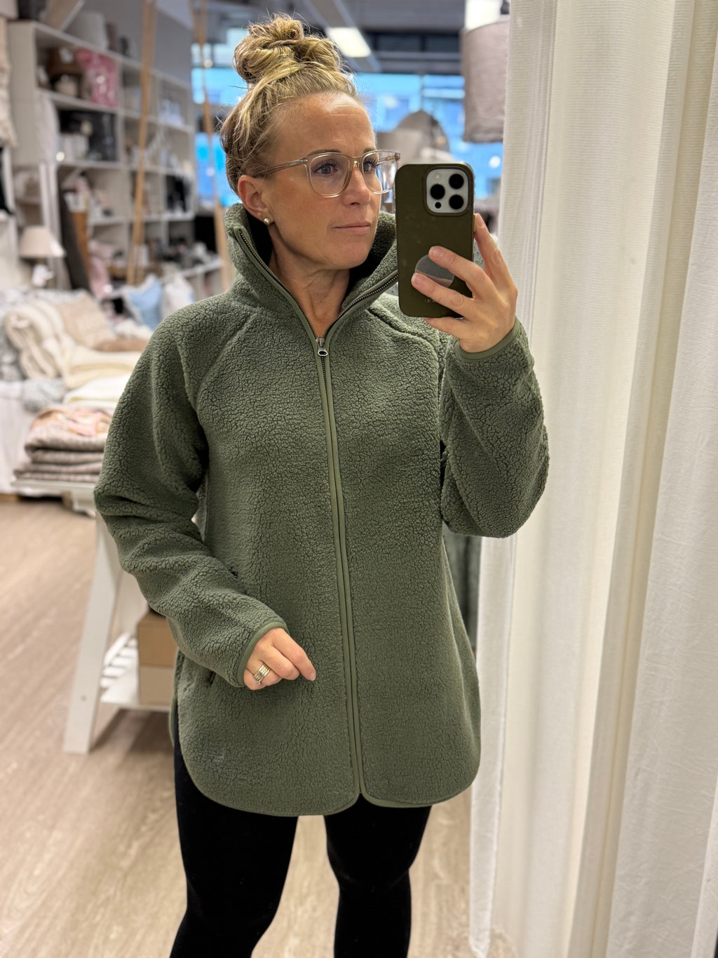 Blue Sportswear Aria teddyfeecetakki, olive green