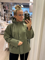 Blue Sportswear Maddie jacket with mesh lining, dusty olive